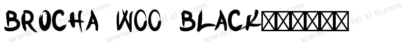 Brocha W00 Black字体转换